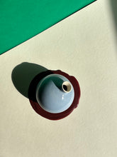 Load image into Gallery viewer, BOLVAASJE lightblue/grey + dark merlot