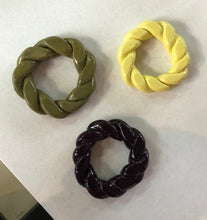 Load image into Gallery viewer, COASTER mini set of 3 aubergine/light yellow/olive
