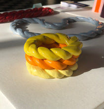 Load image into Gallery viewer, COASTER mini set of 3 yellow/orange/light yellow