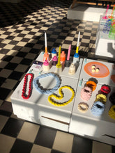 Load image into Gallery viewer, COASTER large circle lightblue/grey
