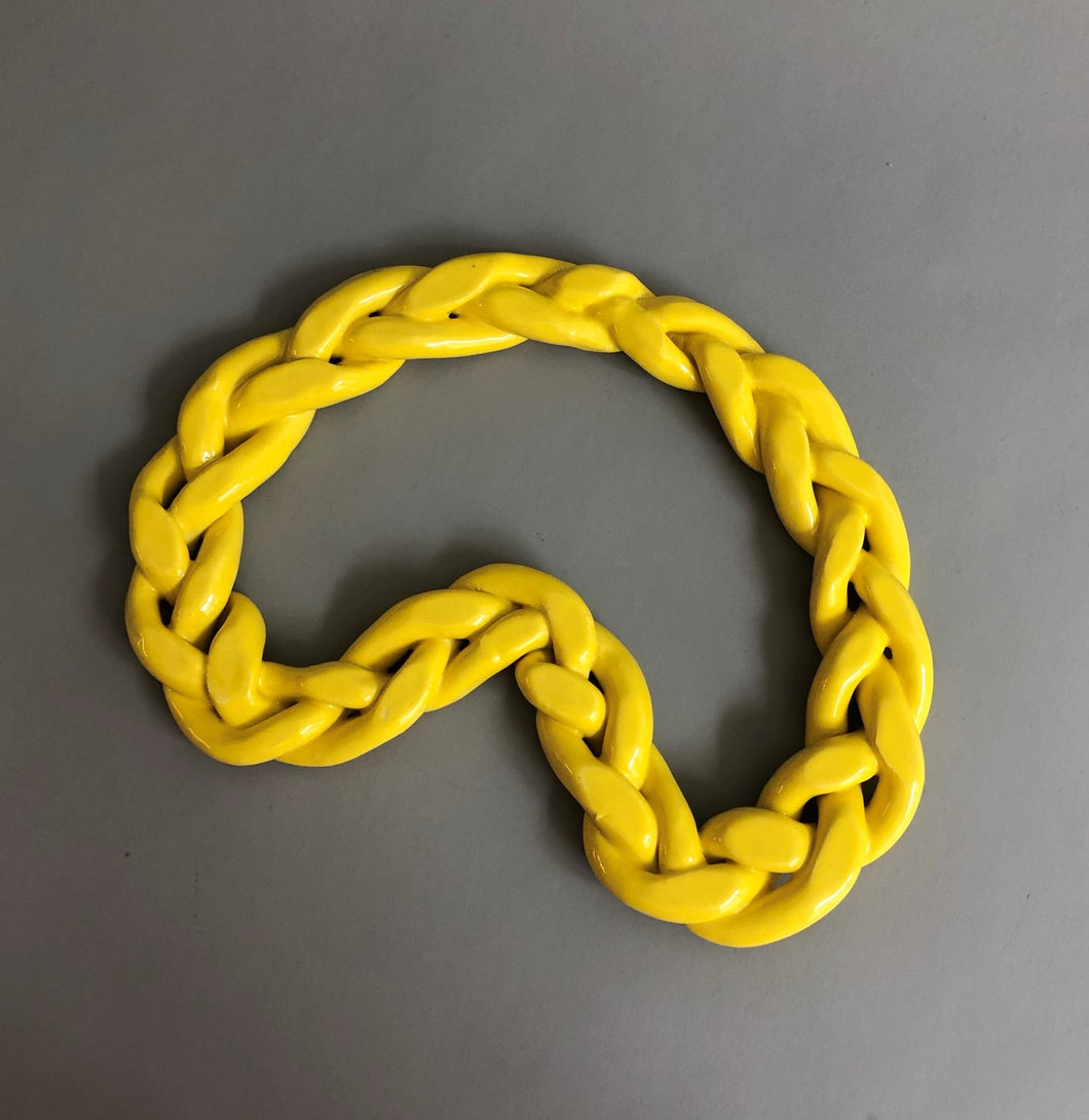COASTER yellow braided